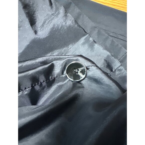 Susan Black Waterproof Hooded Jacket W/ Pockets & Snap Closure Size XS - Picture 11 of 13